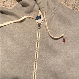 Grey Gently Worn Full Zip Hoodie